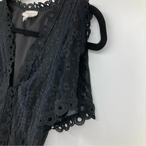 Allison New York Black Eyelet Lace Dress - Picture 7 of 12